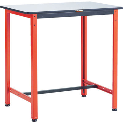 TRUSCO 軽荷重作業台(300kg)TFAEL型 900X600XH740 基本タイプ オレンジ色 TFAEL-0960 1台（直送品）