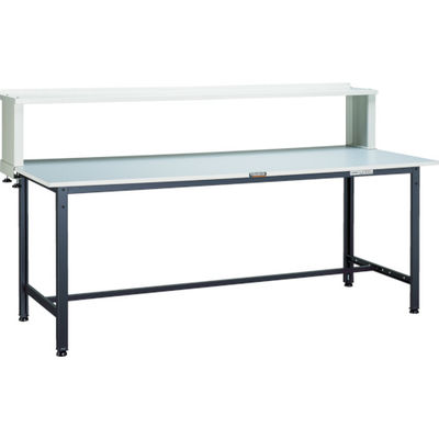 TRUSCO 軽荷重作業台(300kg)AE型 1800X750XH1044(全高) 上棚付 ダークグレー色 RAE-1800YURB DG（直送品）