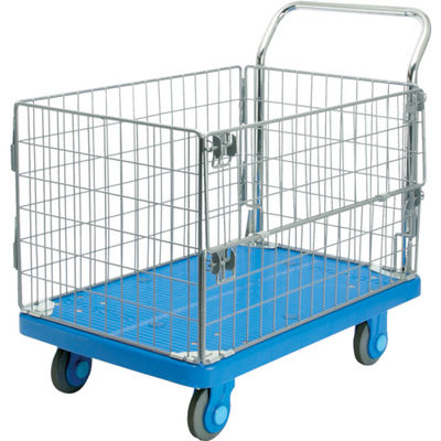 カナツー 静音[[R下]]PLA300網樹脂製運搬車 PLA300-AMI-M1 1台 457-7311（直送品）