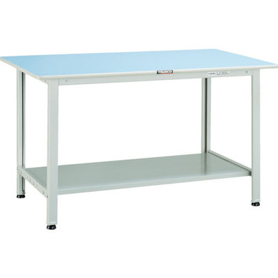 トラスコ中山 TRUSCO 軽荷重作業台(180kg)BO型 900X600XH740 下棚2枚付 ホワイト色 BO-0960LT2 1台（直送品）