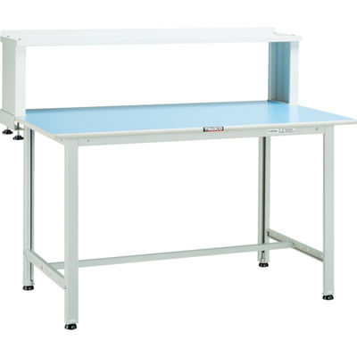TRUSCO 軽荷重作業台(180kg)BO型 900X600XH1044(全高) 上棚付 ホワイト色 BO-0960YURB 1台（直送品）
