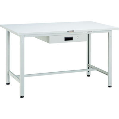 TRUSCO 軽荷重作業台(300kg)AE型 1800X900XH740 薄型1段引出付 ホワイト色 SAE-1809UDK1 W 1台（直送品）