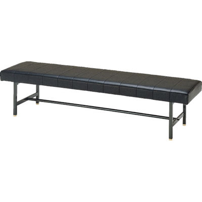 ミズノ MIZUNO ロビーチェア 背無し 黒 MC-1225 BK 1台 465-6105（直送品）