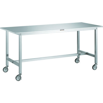 トラスコ中山 TRUSCO SW3型オールステンレス作業台 Φ100SUS金具車輪付 SW3-1275CS100 1台 458-9041（直送品）