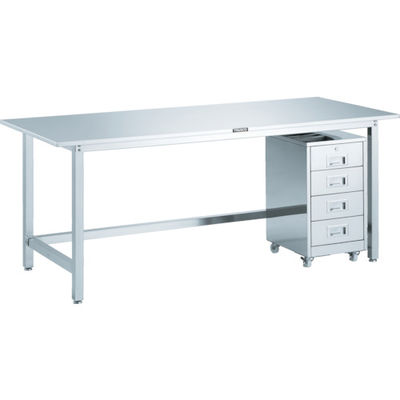 トラスコ中山 TRUSCO SW3型オールステンレス作業台 キャビネットワゴンA型付 SW3-1890SWA 1台 458-9491（直送品）