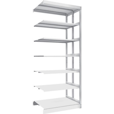 トラスコ中山 TRUSCO 複柱書架 複式 A4横 W900XD320XH2244 6段 連結 BS-DD73Y-6B 1台（直送品）