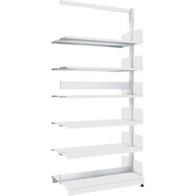 トラスコ中山 TRUSCO 単柱書架 複式 B5縦 W900XD220XH1975 6段 連結 BS-SD63T-6B 1台（直送品）