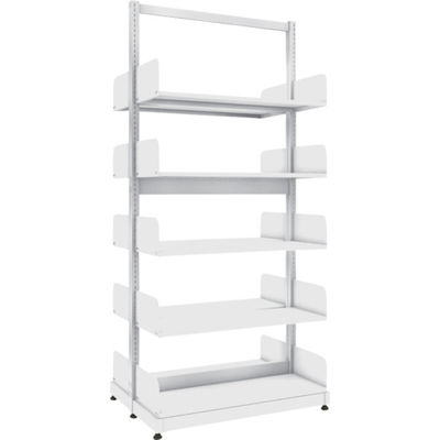 トラスコ中山 TRUSCO 単柱書架 複式 A4横 W900XD320XH1975 5段 BS-SD63Y-5 1台 459-2557（直送品）