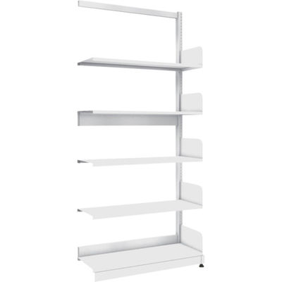 トラスコ中山 TRUSCO 単柱書架 単式 A4横 W900XD320XH1975 5段 連結 BS-SS63Y-5B 1台（直送品）