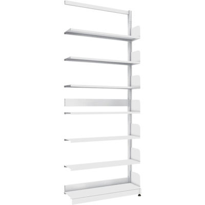 トラスコ中山 TRUSCO 単柱書架 単式 B5縦 W900XD220XH2275 7段 連結 BS-SS73T-7B 1台（直送品）