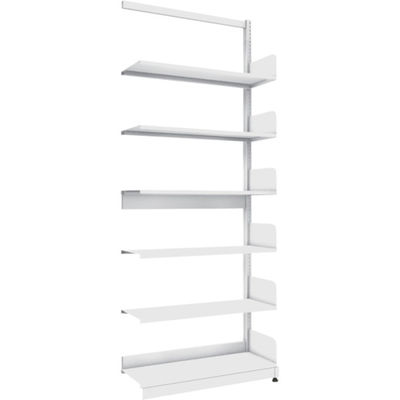 トラスコ中山 TRUSCO 単柱書架 単式 A4横 W900XD320XH2275 6段 連結 BS-SS73Y-6B 1台（直送品）