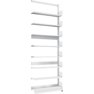 トラスコ中山 TRUSCO 単柱書架 単式 B5縦 W900XD220XH2575 8段 連結 BS-SS83T-8B 1台（直送品）