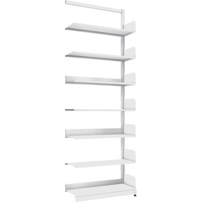 トラスコ中山 TRUSCO 単柱書架 単式 A4横 W900XD320XH2575 7段 連結 BS-SS83Y-7B 1台（直送品）