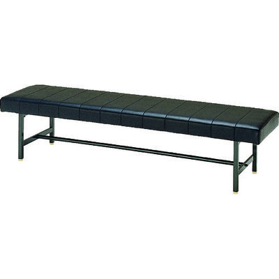 ミズノ MIZUNO ロビーチェア 背無し 黒 MC-1228 BK 1台 465-6121（直送品）