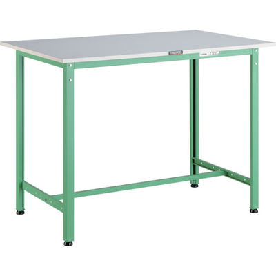 TRUSCO 軽荷重立作業台(300kg)HAE型 1200X750XH900 基本タイプ ヤンググリーン色 HRAE-1200 YG 1台（直送品）