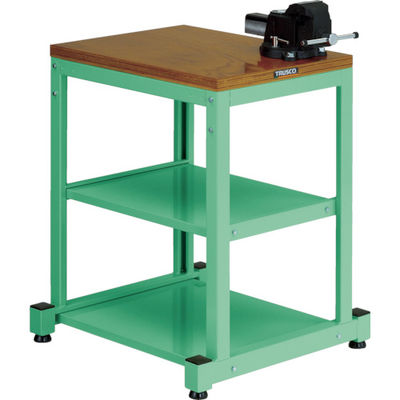 トラスコ中山 TRUSCO BN型小型作業台 バイス付 450X600XH740 ヤンググリーン色 BN4560AV8NYG 1台（直送品）
