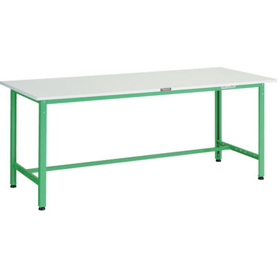 TRUSCO 軽荷重作業台(300kg)AE型 1800X750XH740 基本タイプ ヤンググリーン色 AE-1800 YG 1台（直送品）