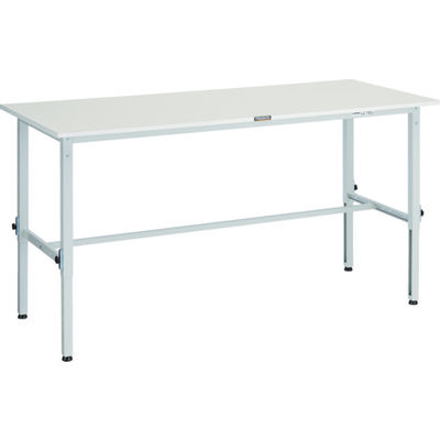 TRUSCO 軽荷重作業台高さ調節式(150kg)AEM型 1500X750XH650~950 基本タイプ ホワイト色 AEM-1500 W（直送品）