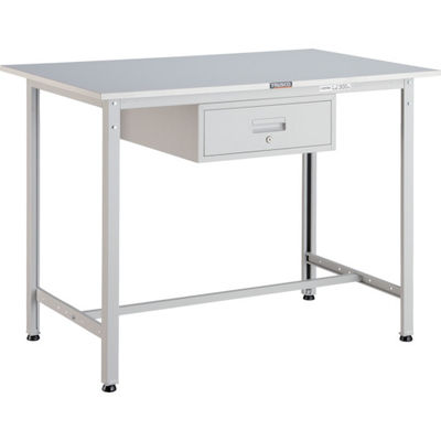 TRUSCO 軽荷重立作業台(300kg)HAE型 900X600XH900 1段引出付 ホワイト色 HRAE-0960F1 W 1台（直送品）