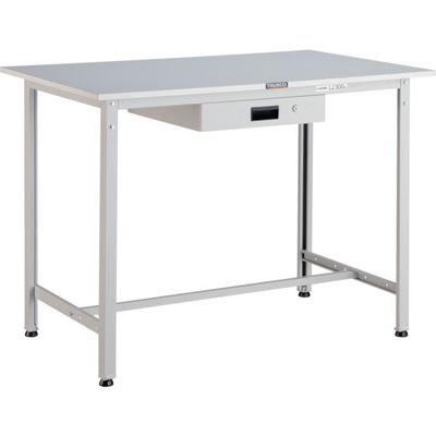 TRUSCO 軽荷重立作業台(300kg)HAE型 900X600XH900 薄型1段引出付 ホワイト色 HRAE-0960UDK1 W（直送品）