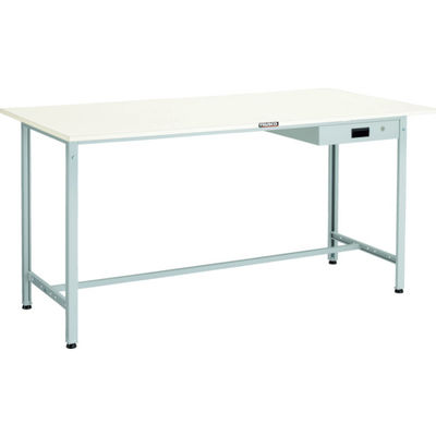 TRUSCO 軽荷重立作業台(300kg)HAE型 1800X750XH900 薄型1段引出付 ホワイト色 HAE-1800UDK1 W（直送品）
