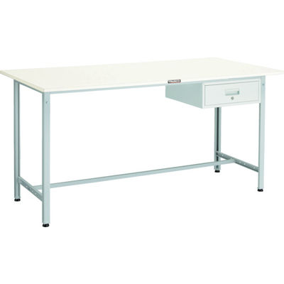 TRUSCO 軽荷重立作業台(300kg)HAE型 1800X900XH900 1段引出付 ホワイト色 HRAE-1809F1 W 1台（直送品）