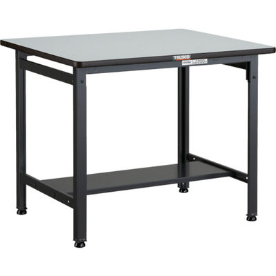 TRUSCO 軽荷重作業台(400kg)LEW型 900X750XH740 基本タイプ ダークグレー色 LEWP-0975 1台（直送品）