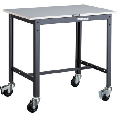 TRUSCO 軽荷重作業台(200kg)LEW型 900X600XH845 φ100キャスター付 ダークグレー色 LEWR-0960C100（直送品）