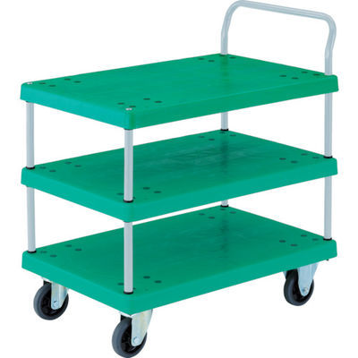 トラスコ中山 TRUSCO 樹脂台車 グランカート 3段片袖 900x605 TP-905 1台 489-3280（直送品）