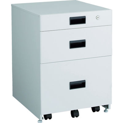 トラスコ中山 TRUSCO UDK型サイドキャビネット 3段 ホワイト色 UDK-111 W 1台 467-3603（直送品）