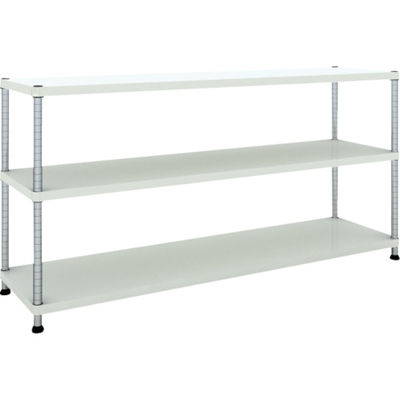 TRUSCO スチールラック フェニックスラック 1800X450 3段 W色 抗菌粉体塗装 PER-3643-W 1台(1個)（直送品）