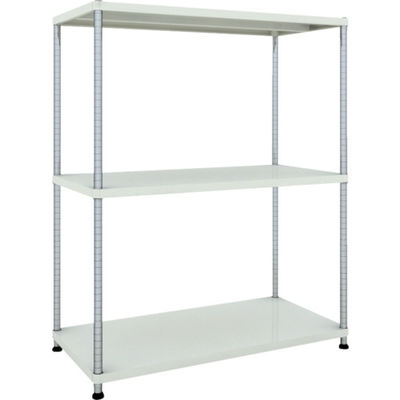 TRUSCO スチールラック フェニックスラック 1200X600 3段 W色 抗菌粉体塗装 PER-5463-W 1台(1個)（直送品）