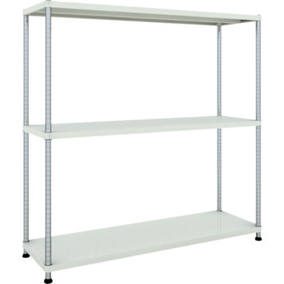 TRUSCO スチールラック フェニックスラック 1500X450 3段 W色 抗菌粉体塗装 PER-5543-W 1台(1個)（直送品）