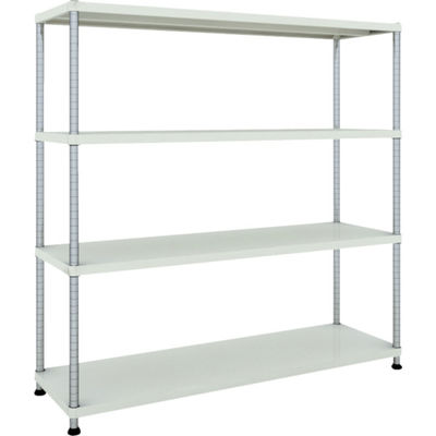 TRUSCO スチールラック フェニックスラック 1500X450 4段 W色 抗菌粉体塗装 PER-5544-W 1台(1個)（直送品）
