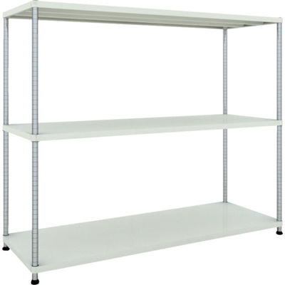 TRUSCO スチールラック フェニックスラック 1800X600 3段 W色 抗菌粉体塗装 PER-5663-W 1台(1個)（直送品）