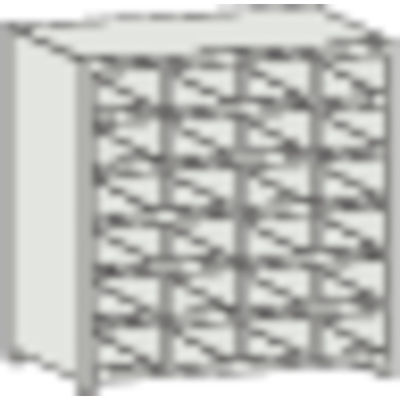 トラスコ中山 TRUSCO スチール製区分棚 KB型 コボレ止め付 W875×D250×H924 4列6段 KB-4063 1台(1個)（直送品）