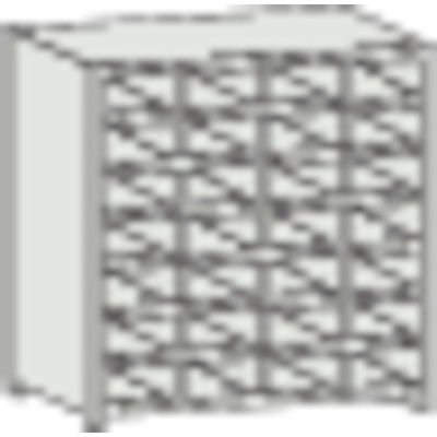 トラスコ中山 TRUSCO スチール製区分棚 KB型 コボレ止め付 W875×D250×H925 4列7段 KB-4073 1台(1個)（直送品）