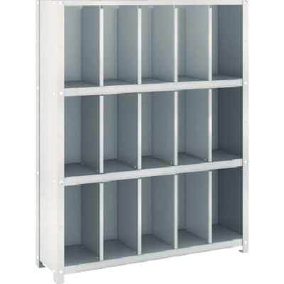 トラスコ中山 TRUSCO スチール製区分棚 KC型 コボレ止めなし 889X264XH1102 5列3段 KC-5031 1台(1個)（直送品）