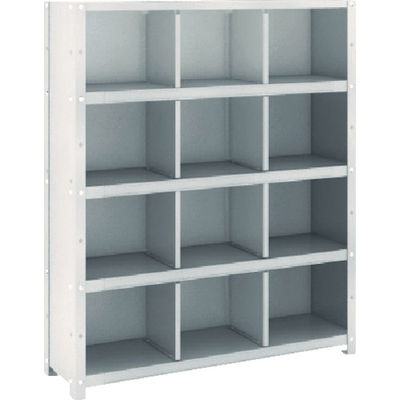 トラスコ中山 TRUSCO スチール製区分棚 KC型 コボレ止めなし 889X264XH1052 3列4段 KC-3042 1台(1個)（直送品）