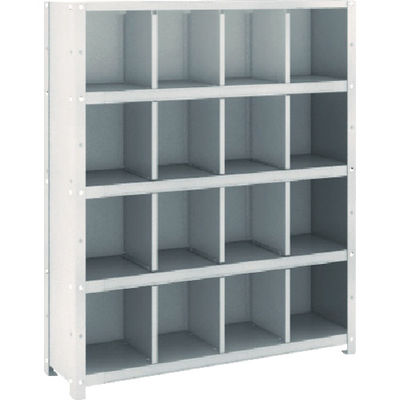 トラスコ中山 TRUSCO スチール製区分棚 KC型 コボレ止めなし 889X264XH1052 4列4段 KC-4042 1台(1個)（直送品）