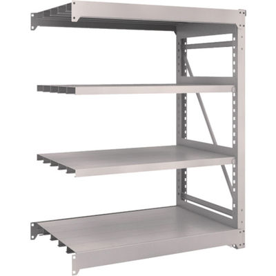 TRUSCO スチールラック M10型重量棚 1200X760XH1500 4段 連結 ネオグレー M10-5474B NG 1台(1個)（直送品）