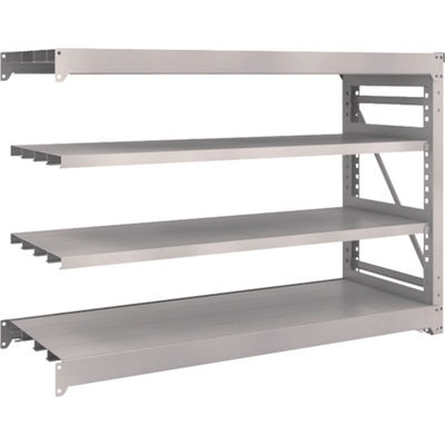 TRUSCO スチールラック M10型重量棚 1800X620XH1200 4段 連結 ネオグレー M10-4664B NG 1台(1個)（直送品）