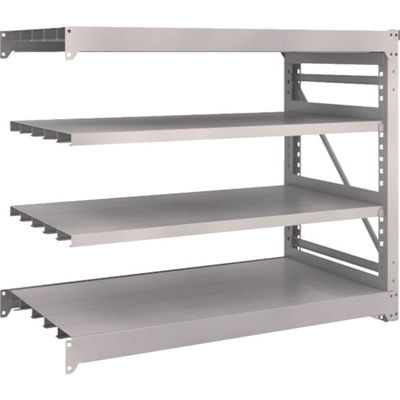 TRUSCO スチールラック M10型重量棚 1500X760XH1200 4段 連結 ネオグレー M10-4574B NG 1台(1個)（直送品）