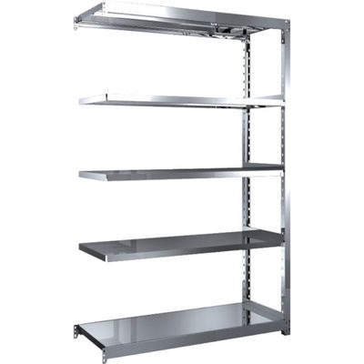 トラスコ中山 TRUSCO ステンレス棚 ステンレス軽中量棚 増結 W1160XD450XH1800 5段 SM2-6445B 1台(1個)（直送品）