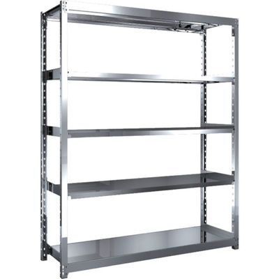 トラスコ中山 TRUSCO ステンレス棚 ステンレス軽中量棚 単体 W1460XD450XH1800 5段 SM2-6545 1台(1個)（直送品）
