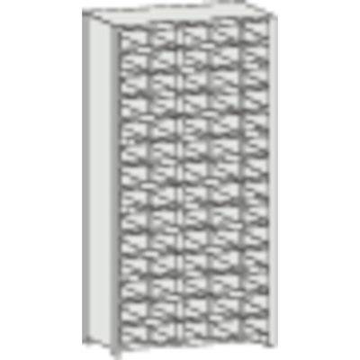 トラスコ中山 TRUSCO スチール製区分棚 KA型 コボレ止め付 889X214XH1802 5列14段 KA-5140 1台(1個)（直送品）