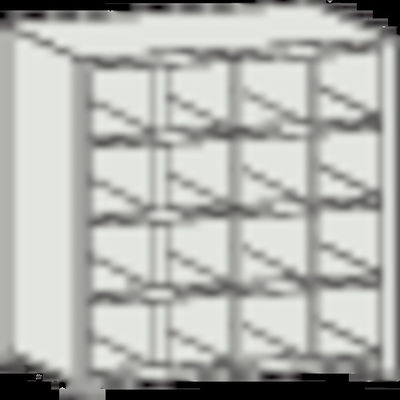 トラスコ中山 TRUSCO スチール製区分棚 KB型 コボレ止め付 889X264XH927 4列4段 KB-4043 1台(1個)（直送品）