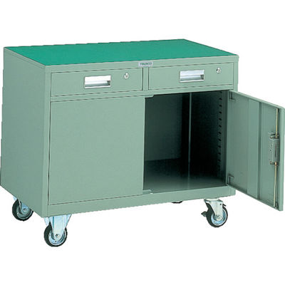 トラスコ中山 TRUSCO 移動式保管庫 引出2個付 900X500XH750 HT-975C-1 1台(1個) 501-5715（直送品）