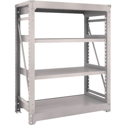 TRUSCO スチールラック M10型重量棚 1200X620XH1500 4段 単体 ネオグレー M10-5464 NG 1台(1個)（直送品）