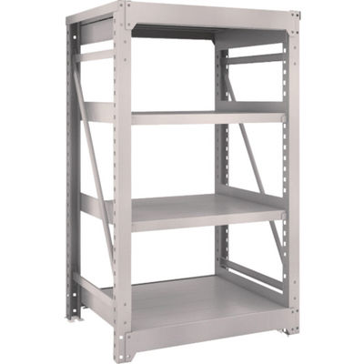 TRUSCO スチールラック M10型重量棚 900X760XH1500 4段 単体 ネオグレー M10-5374 NG 1台(1個)（直送品）